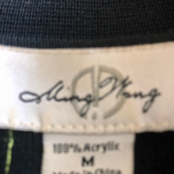 💚 Designer Ming Wang Open Cardigan Jacket — Medium - Picture 5 of 6